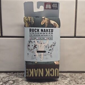 Duluth Trading Co. Buck Naked Underwear Fishing Boxers MenS Performance NEW 4XL